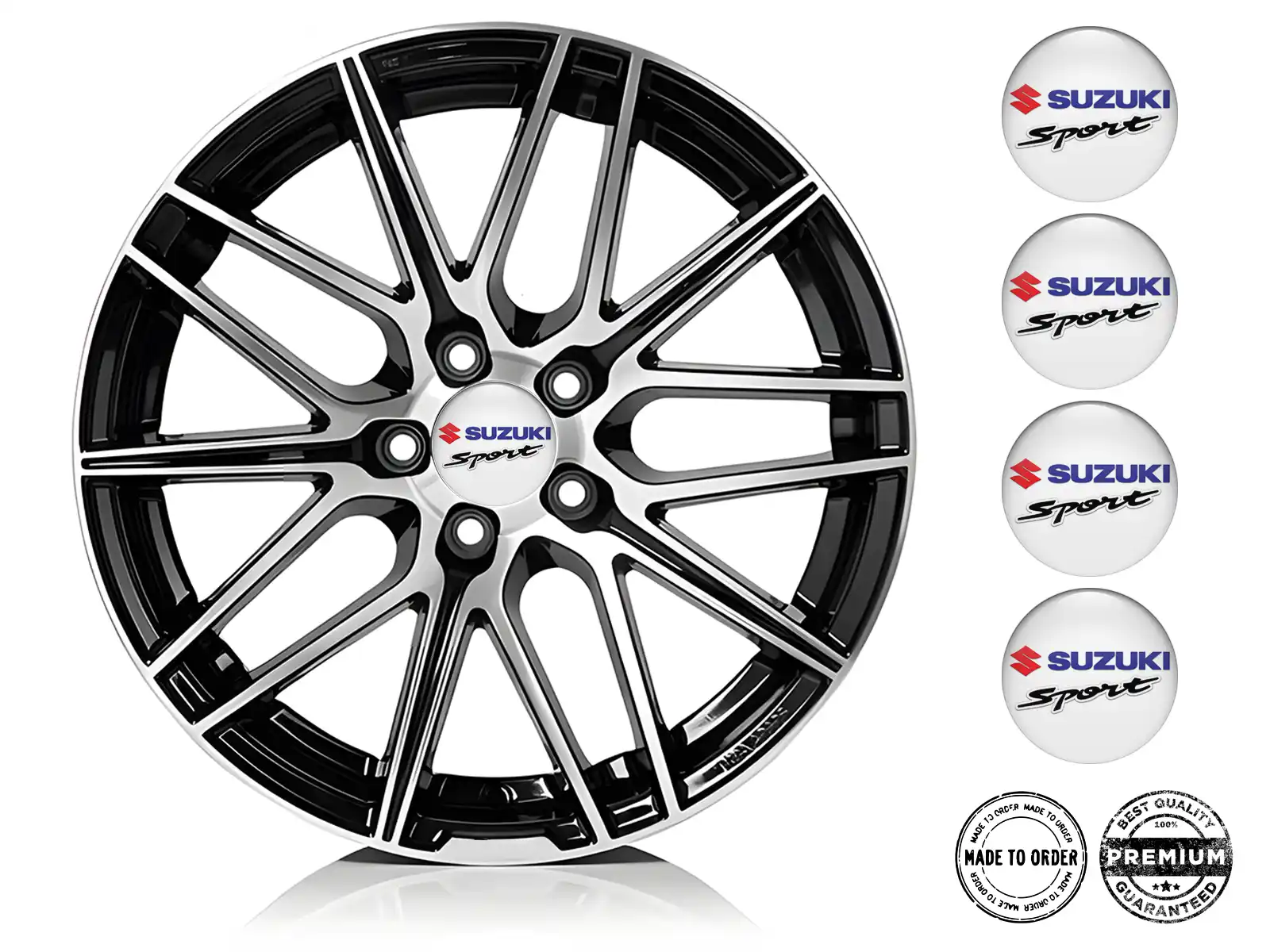 Suzuki Pegatina Silicona Marca Edición Calcomanías de Aro